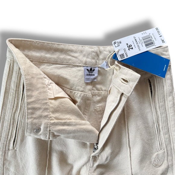 adidas Originals Premium Essentials Denim Straight Leg Pants Jean IW5753 Size 26 - Picture 5 of 7
